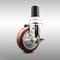 Service Caster 4 Inch 316SS Maroon Polyurethane Swivel 1-1/2 Inch Expanding Stem Caster Brake SCC-SS316EX20S414-PPUB-MRN-TLB-112 - alternate 2